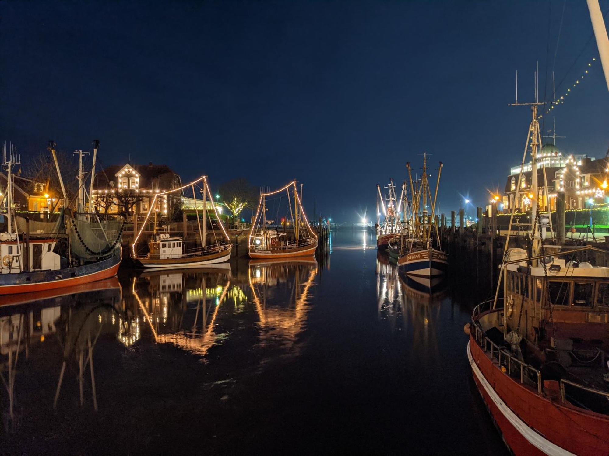 Drei-Insel-Blick Nessmersiel Exterior foto