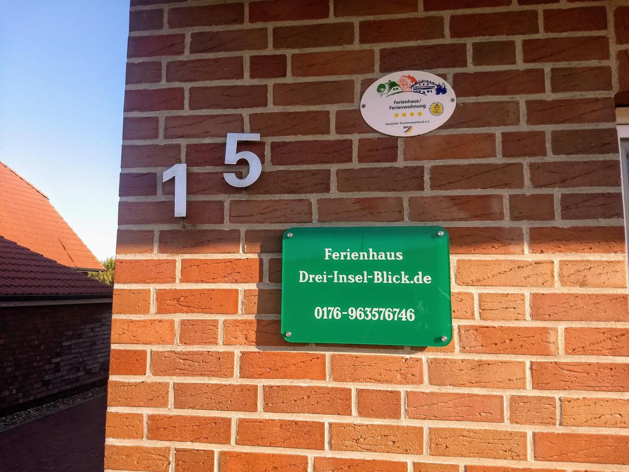 Drei-Insel-Blick Nessmersiel Exterior foto